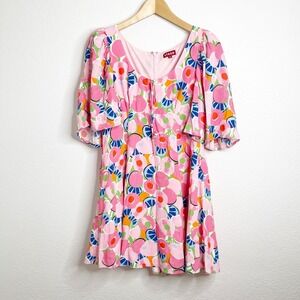 staud garden metallic brocade mini dress STAUD Garden Metallic Dress